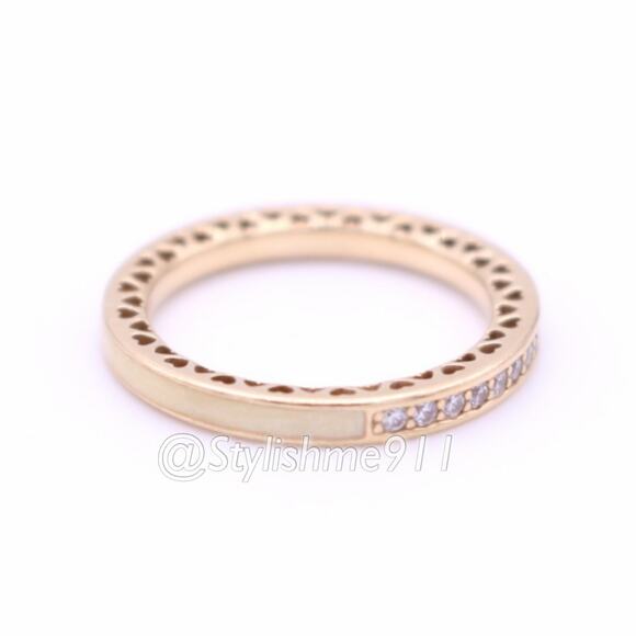 Pandora Jewelry - Authentic Pandora 14K Gold Radiant Hearts of Pandora Ring